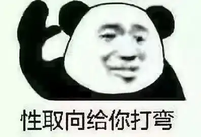  性取向给你打弯熊猫头表情包