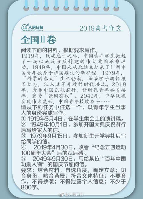  表情2019高考作文题公布,你会怎么写高考作文题表情