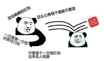  熊猫头关于红包的表情包合集手段再高不如发个红包