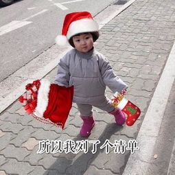  罗熙表情包圣诞节版亲爱的圣诞老人最近好吗