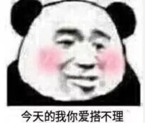  熊猫头逗趣专用表情包听你说话就像在刷我5年前的qq空间