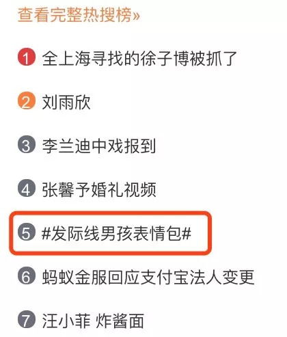  热议刷爆朋友圈的发际线男孩表情包,你收藏了吗本尊我不想做网红