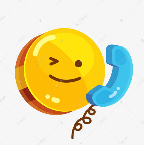  可爱打电话聊天表情面部表情素材图片免费下载千库网