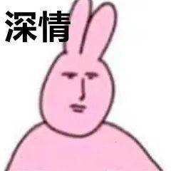  表情包粉兔子系列
