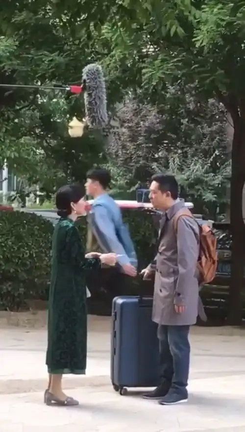  张嘉译遇到了前妻面部表情真丰富