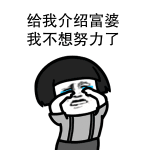  搞笑富婆表情包阿姨,我不想努力了