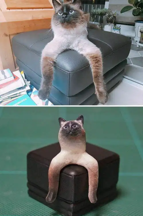 那些形态诡异到有些莫名其妙的喵星人,和它们的雕刻复制品 那些形态诡异到有些莫名其妙的喵星人,和它们的雕刻复制品