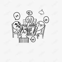  手绘四人打麻将素材图片免费下载高清png千库网图片编号9120628