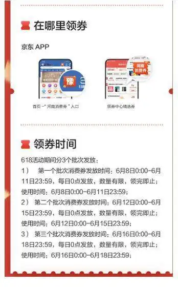  河南独享6月8号起我省将发放2000万元消费券