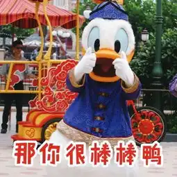 今天也要加油鸭表情包唐老鸭加油鼓励表情包