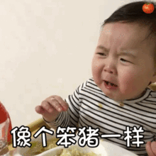  黄夏温吃东西表情包动图吃饱了才有力气减肥