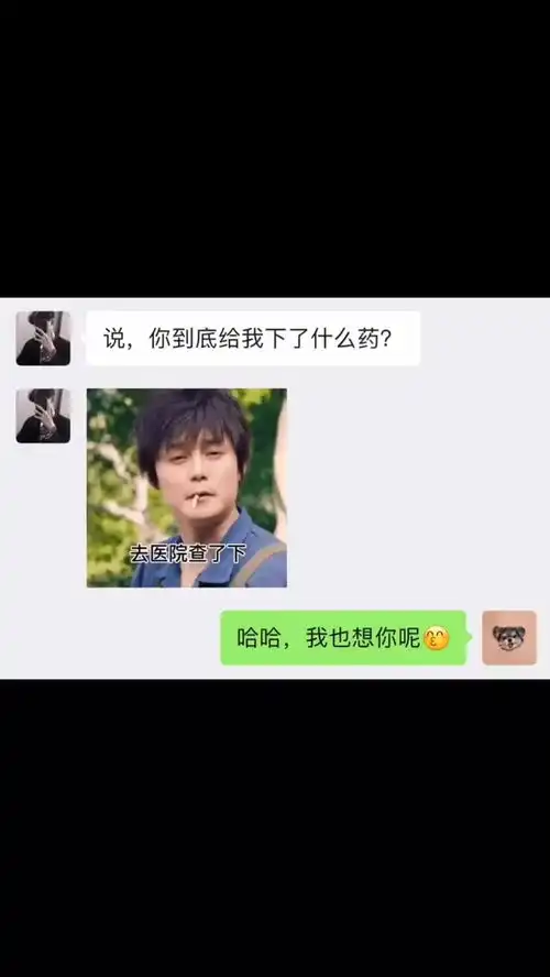  说,你到底给我下了什么药表情包小可爱已上线聊天记录甜甜的恋爱