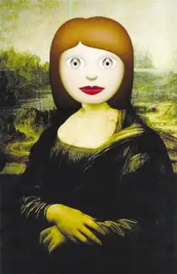  网友恶搞名画蒙娜丽莎被贴上表情符号