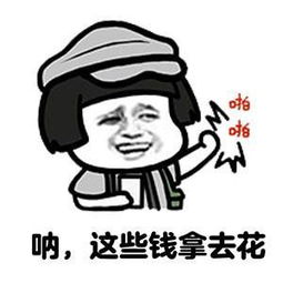  表情包这些钱拿去花,拿去随便花,花不完回来削你