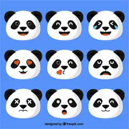  图片免费下载熊猫表情素材熊猫表情模板千图网