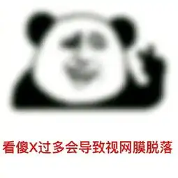  熊猫珍爱视力表情包
