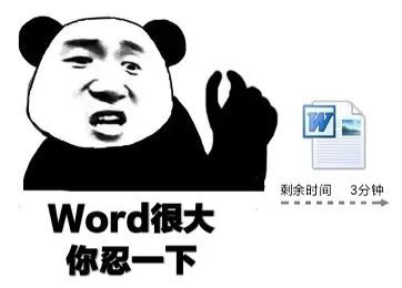  word很大你忍一下是什么梗word很大你忍一下含义表情包分享