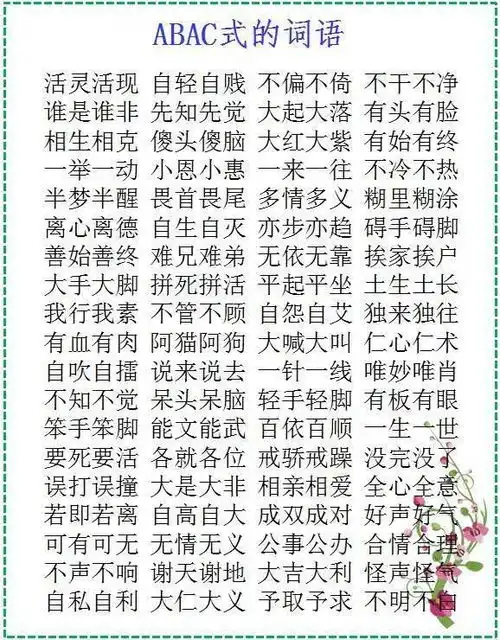  表情必考词语大汇总打印贴墙上,小学6年每年次次100分腾讯网表情