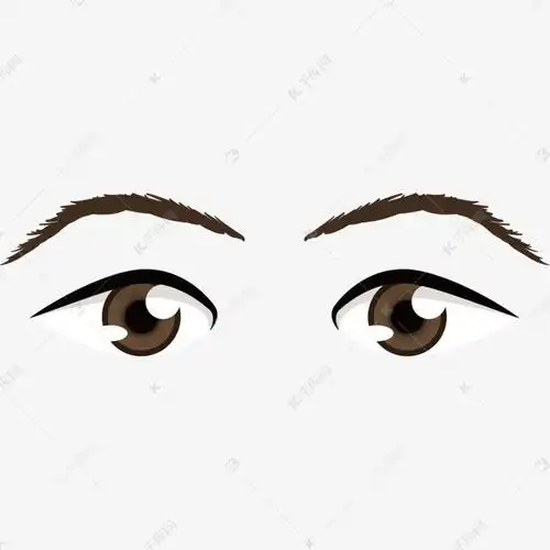  表情棕色卡通眉毛眼睛表情包素材图片免费下载高清psd千库网图片编号9458130表情