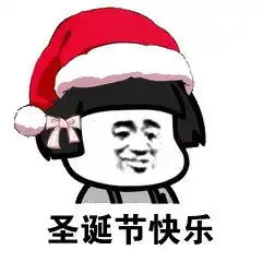  圣诞帽表情图片承接带圣诞帽表情包