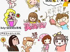  卡通实用可爱人物表情包png素材图片模板下载4.64mb其他大全背景