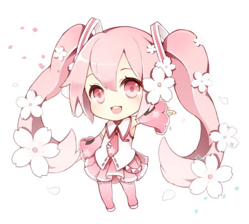萌系表情包动漫初音未来