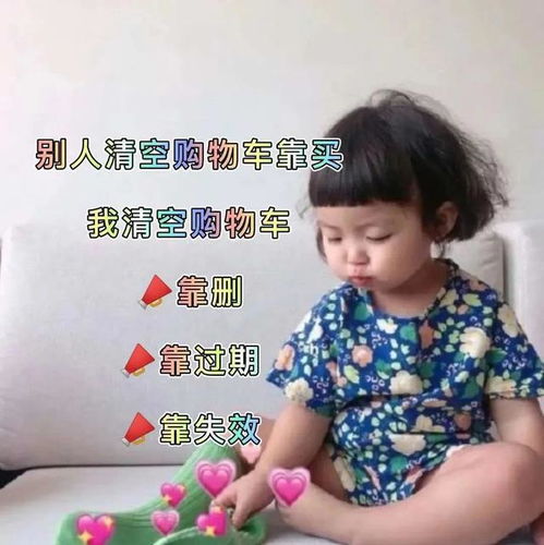  罗熙表情包别人清购物车靠买,我清购物车靠删
