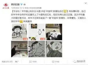  成都爷爷和孙女斗图手绘中国风表情包看到最后泪目了