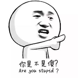  你是不是傻表情包