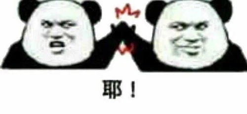  熊猫头表情包i没关系已经习惯了