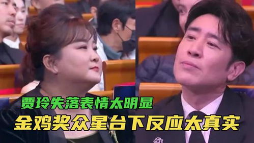  金鸡奖众星台下反应太真实,贾玲失落表情太明显,张译紧张到闭眼