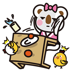  ok熊很ok拍照贴贴乐表情包