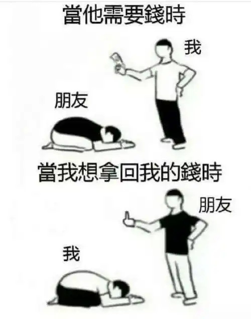  还钱表情包,叫人还钱不好意思说出口那就用表情包吧