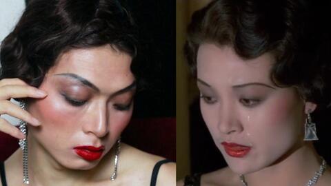  末代皇帝中婉容的妆容造型仿拍早期的视频所以妆容有点不好,大家多担待