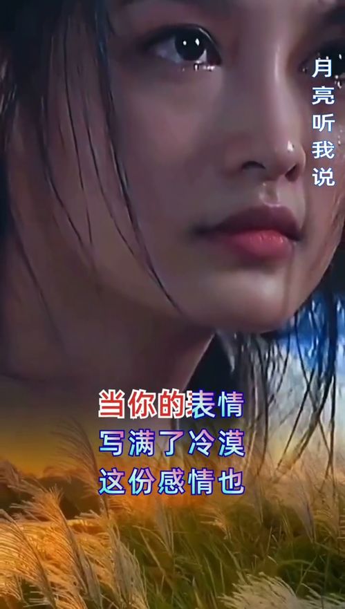  当你的表情,写满了冷漠,这份感情也失去了温热月亮听我说