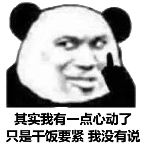  干饭人熊猫头系列表情包