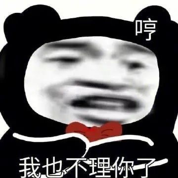  沙雕表情包哼,我也不理你了