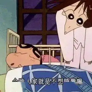  蜡笔小新表情包人家就是不想睡觉嘛