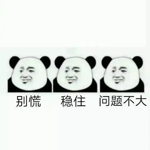  别慌稳住问题真真不大表情包