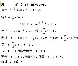  高中数学导数题