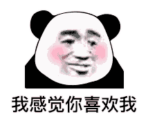  熊猫头情话表情包我心爱的女孩在吗