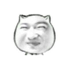  表情猥琐猫人脸系列表情无白底版