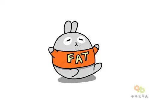  胖胖的团子兔表情包