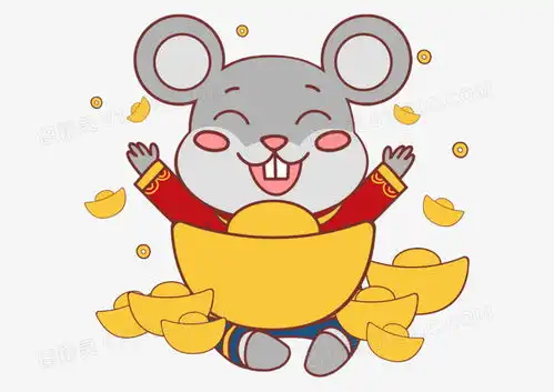 2020鼠年卡通手绘之抱元宝的老鼠图片免费下载高清png素材图精灵 2020鼠年卡通手绘之抱元宝的老鼠图片免费下载高清png素材图精灵
