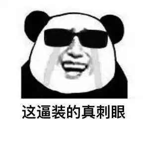  熊猫头表情包我眼睛瞎了听不到