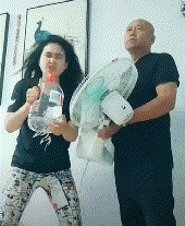  爆笑gif这才叫不要命的荡秋千,没胆的真不敢坐