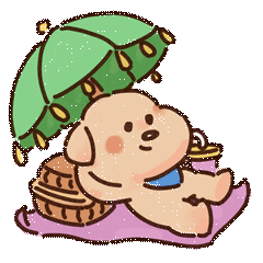 下午茶小金毛拿铁表情包  下午茶小金毛拿铁表情包