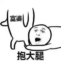  抱大腿的搞笑表情微信头像图片大全