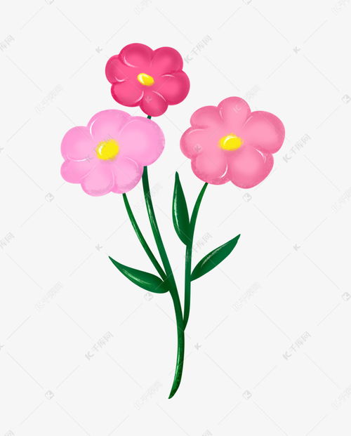  表情野花小红花花朵插画素材图片免费下载千库网表情