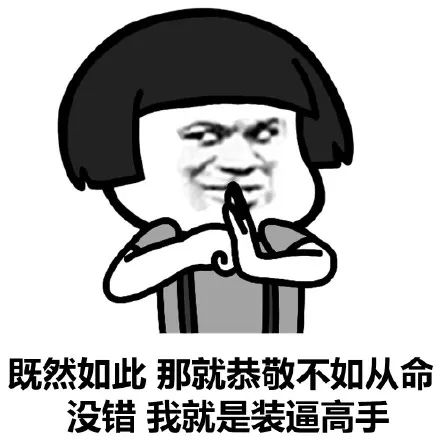  蘑菇头装逼表情包